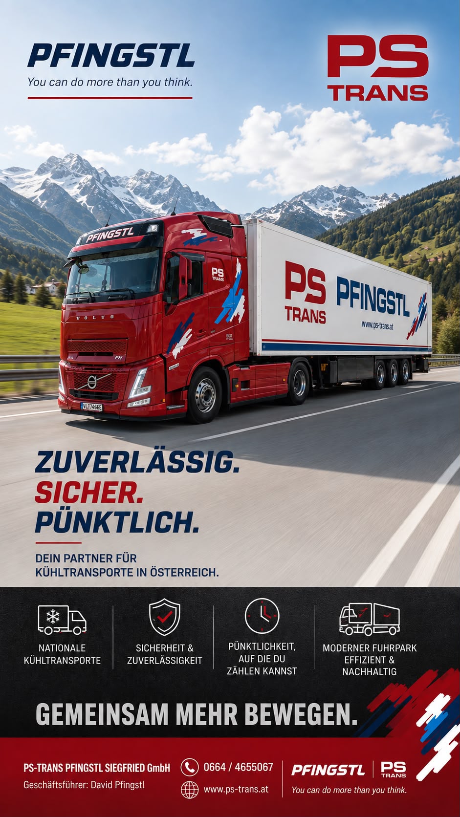 PS-TRANS Pfingstl Siegfried GmbH – zuverlässige Kühltransporte in Österreich